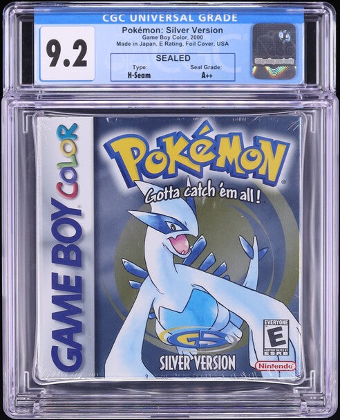2000 POKEMON SILVER VERSION NINTENDO GAME BOY COLOR GBC CGC A