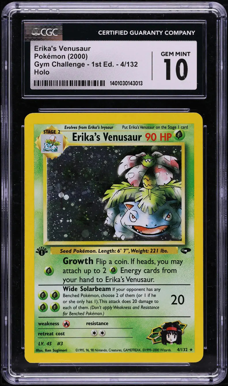 2000 POKEMON GYM CHALLENGE 1ST EDITION HOLO ERIKA'S VENUSAUR #4