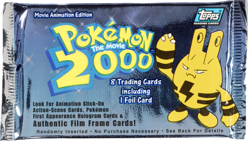 2000 TOPPS POKEMON THE MOVIE ELEKID BOOSTER PACK SEALED lowpopping 2000 TOPPS POKEMON THE MOVIE ELEKID BOOSTER PACK SEALED lowpopping