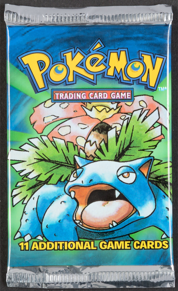 1999 POKEMON BASE SET VENUSAUR BOOSTER PACK SEALED *21.2-21.3 GRAMS - lowpopping 1999 POKEMON BASE SET VENUSAUR BOOSTER PACK SEALED *21.2-21.3 GRAMS - lowpopping