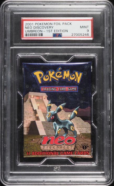 2001 POKEMON NEO REVELATION 1ST EDITION BOOSTER PACK UMBREON PSA 9 MIN lowpopping 2001 POKEMON NEO REVELATION 1ST EDITION BOOSTER PACK UMBREON PSA 9 MIN lowpopping