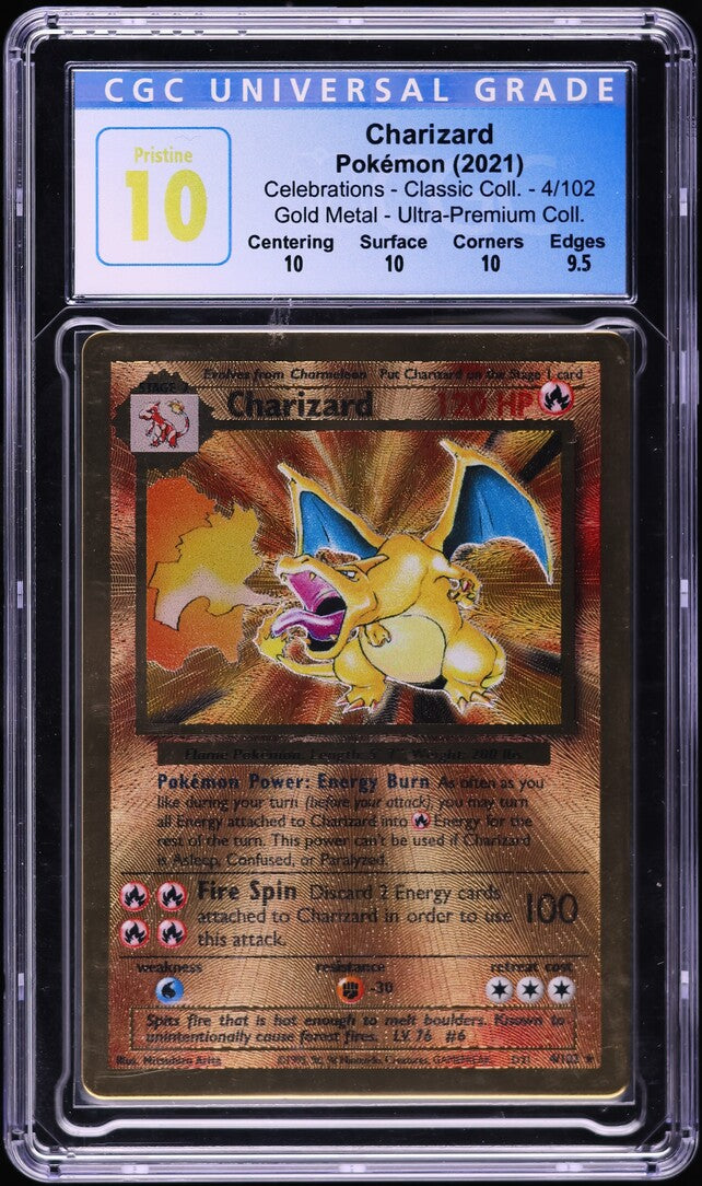 2021 POKEMON SWSH CELEBRATIONS ULTRA PREMIUM CHARIZARD #4 CGC 10 PRIST –  lowpopping