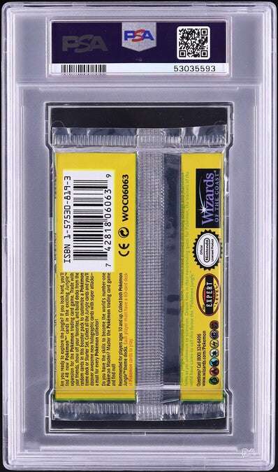 1999 POKEMON JUNGLE 1ST EDITION WIGGLYTUFF BOOSTER PACK PSA 10