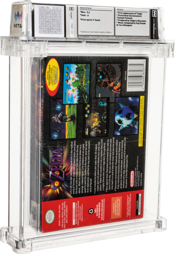 2000 THE LEGEND OF ZELDA MAJORA'S MASK COLLECTOR'S EDITION NINTENDO 64 N64 WATA 9.2 A SEALED