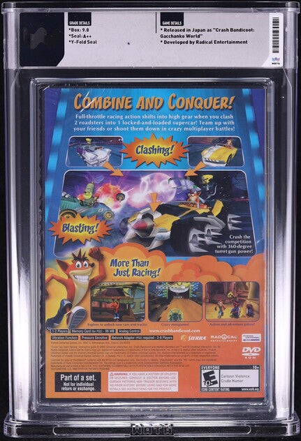 2005 CRASH TAG TEAM RACING SONY PLAYSTATION 2 PS2 WATA 9.8 A++ SEALED