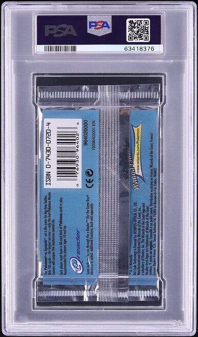 2003 POKEMON AQUAPOLIS ARCANINE BOOSTER PACK PSA 10