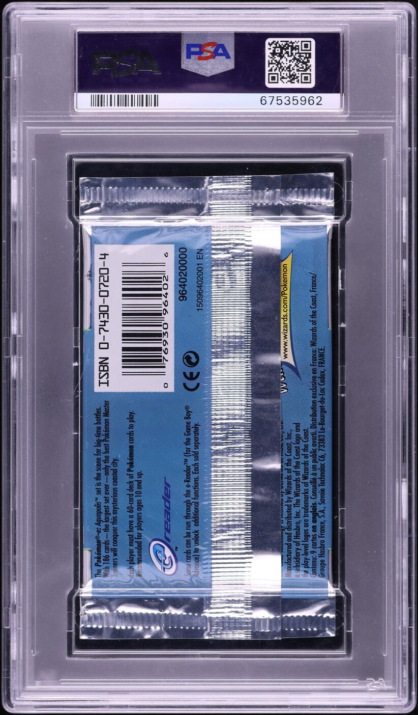 2003 POKEMON AQUAPOLIS TYRANITAR BOOSTER PACK PSA 10