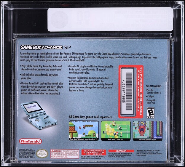 2005 NINTENDO GAME BOY ADVANCE GBA SP CONSOLE VGA 90 SEALED