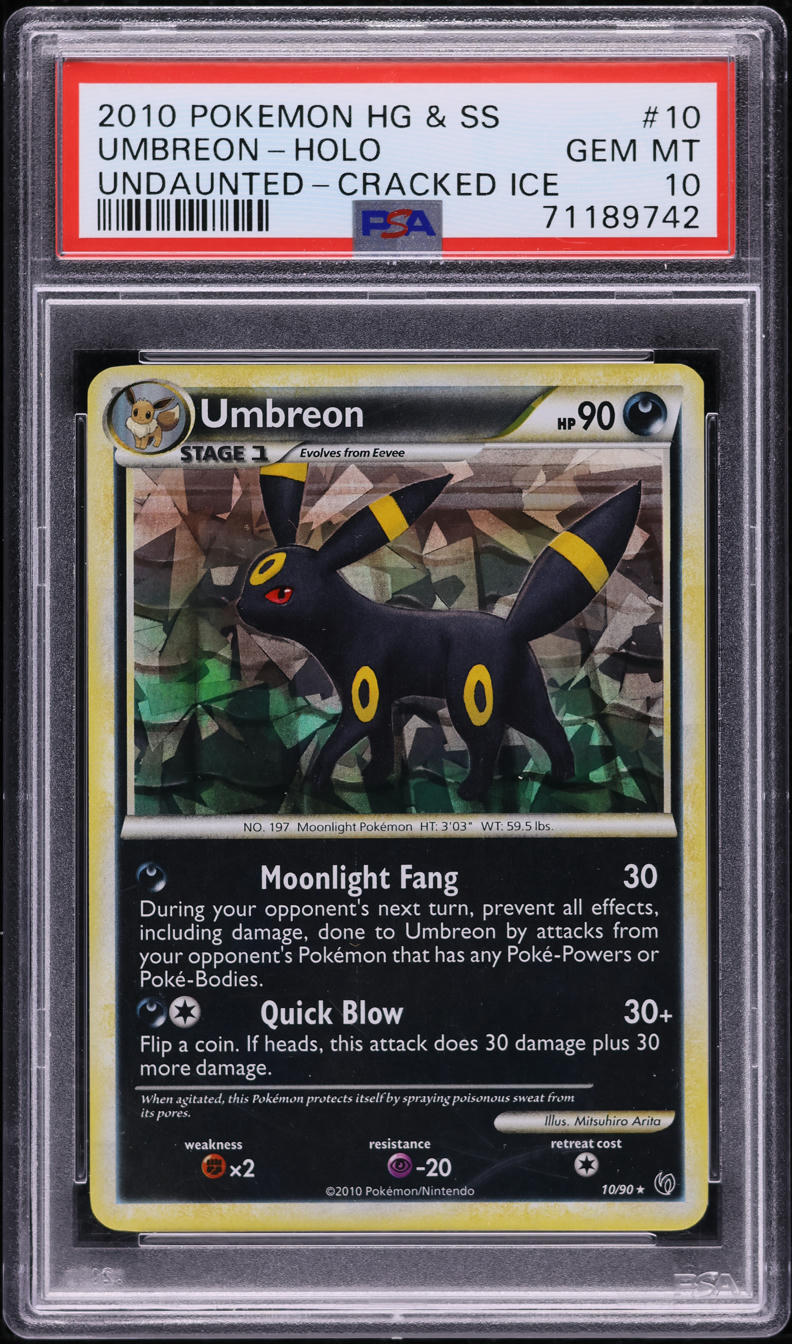 2010 POKEMON HEARTGOLD & SOULSILVER HGSS UNDAUNTED CRACKED ICE HOLO UM – lowpopping