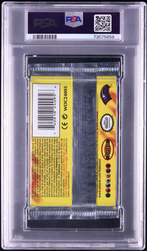 1999 POKEMON SPANISH BASE SET 1ST EDITION BOOSTER PACK CHARIZARD ART PSA 9 MINT