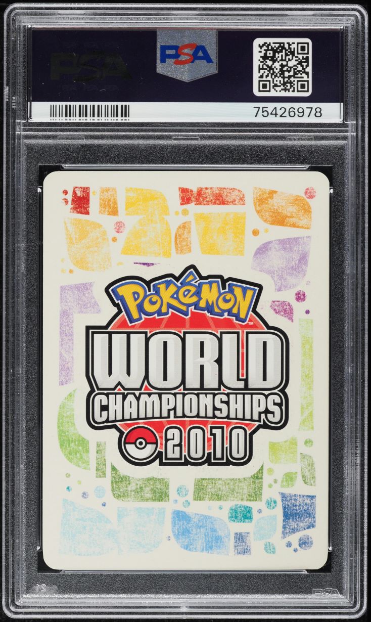 2010 POKEMON WORLD CHAMPIONSHIPS PROMO GYARADOS #19 HARADA AUTO 8 PSA 8