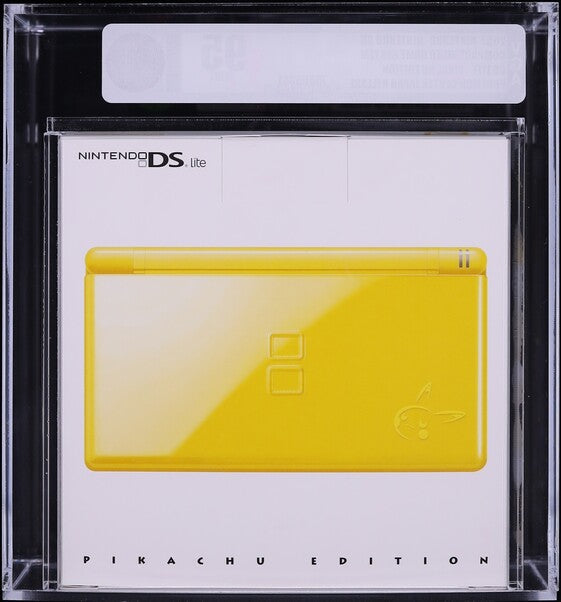 2007 JAPANESE NINTENDO DS LITE CONSOLE POKEMON PIKACHU EDITION VGA 95 SEALED