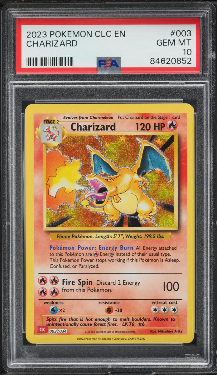 2023 POKEMON TCG CLASSIC COLLECTION HOLO CHARIZARD #3 PSA 10 GEM MINT –  lowpopping