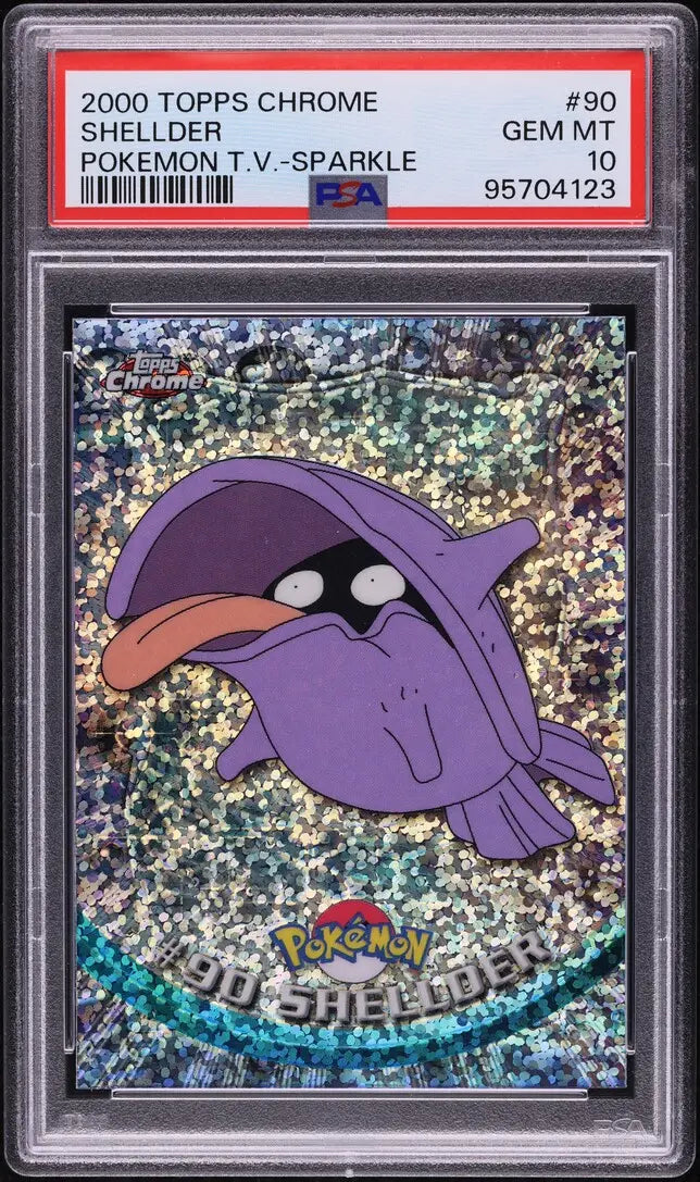 2000 POKEMON TOPPS CHROME SERIES 2 SPARKLE SHELLDER #90 PSA 10 GEM MIN –  lowpopping