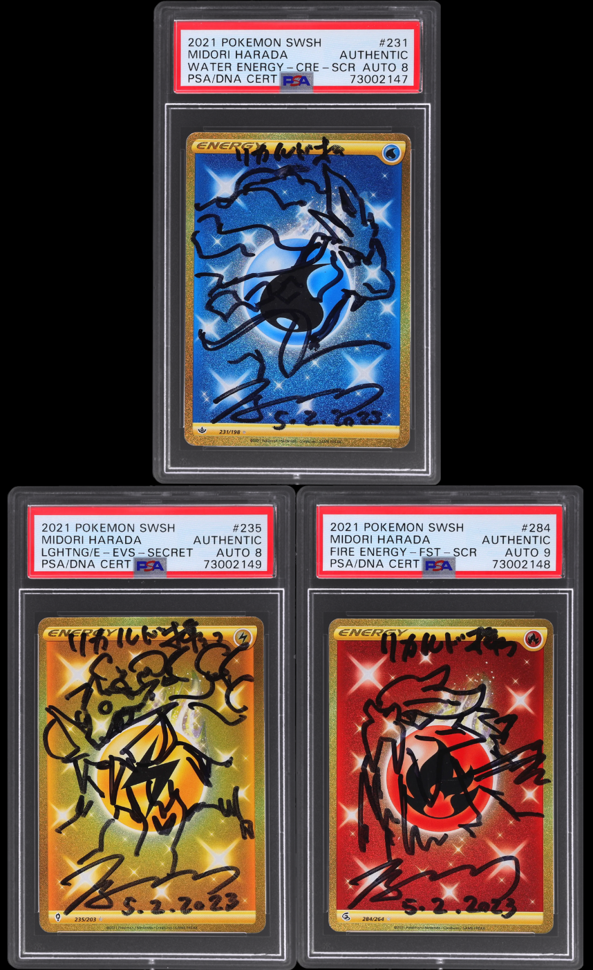 2021 POKEMON SWSH ENERGY SUICUNE RAIKOU ENTEI HARADA AUTO PSA AUTHENTI –  lowpopping