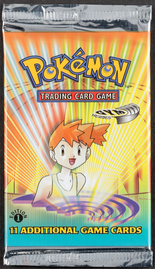 2000 POKEMON GYM HEROES 1ST EDITION MISTY BOOSTER PACK SEALED *GENERIC IMAGE*