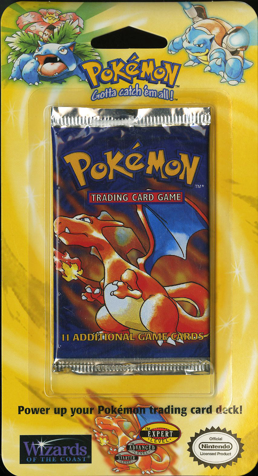 1999 POKEMON BASE SET CHARIZARD BLISTER PACK SEALED *WAL-MART STICKER lowpopping 1999 POKEMON BASE SET CHARIZARD BLISTER PACK SEALED *WAL-MART STICKER lowpopping