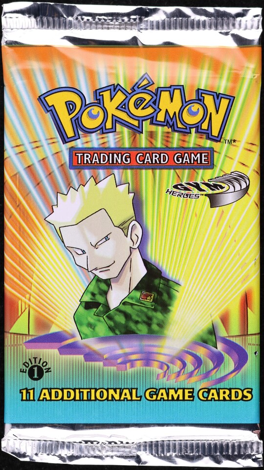 2000 POKEMON GYM HEROES 1ST EDITION LT. SURGE BOOSTER PACK SEALED –  lowpopping