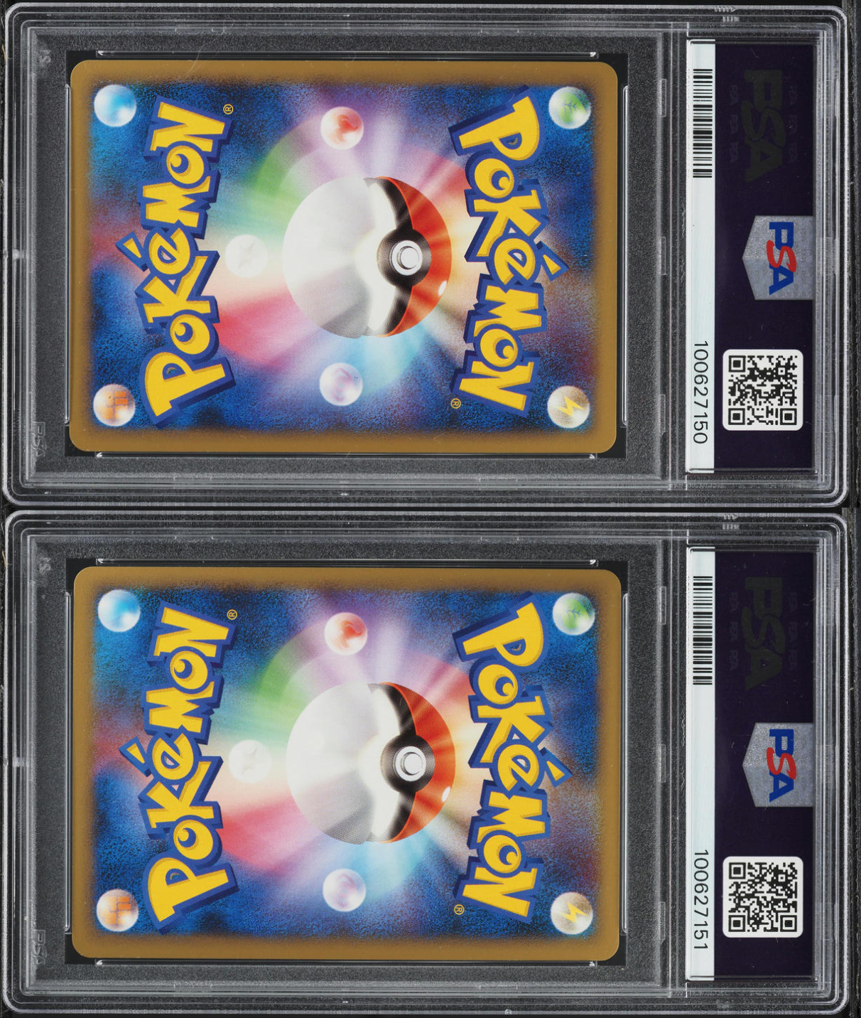 2010 POKEMON JAPANESE REVIVING LEGENDS 1ST EDITION ENTEI & RAIKOU LEGEND PAIR PSA 10