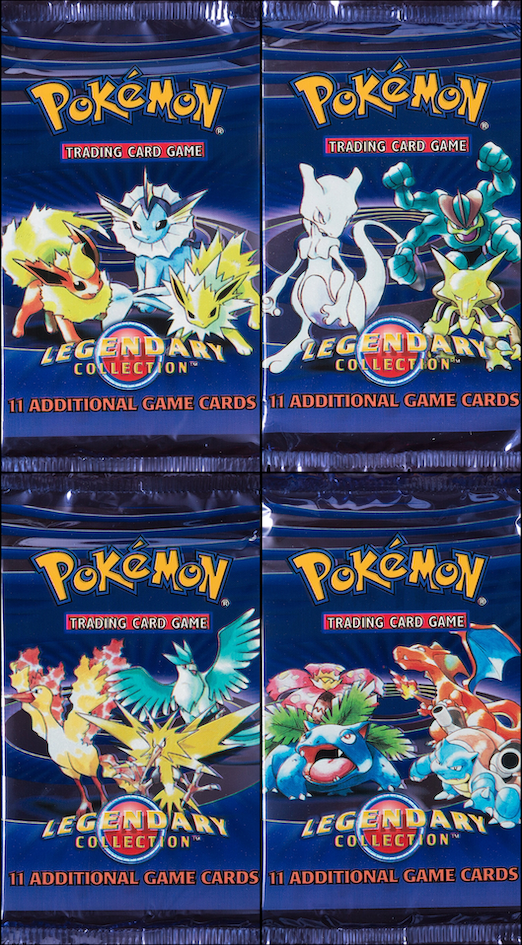 2007 POKEMON LEGENDARY COLLECTION BOOSTER PACK ART SET SEALED *HEAVY*