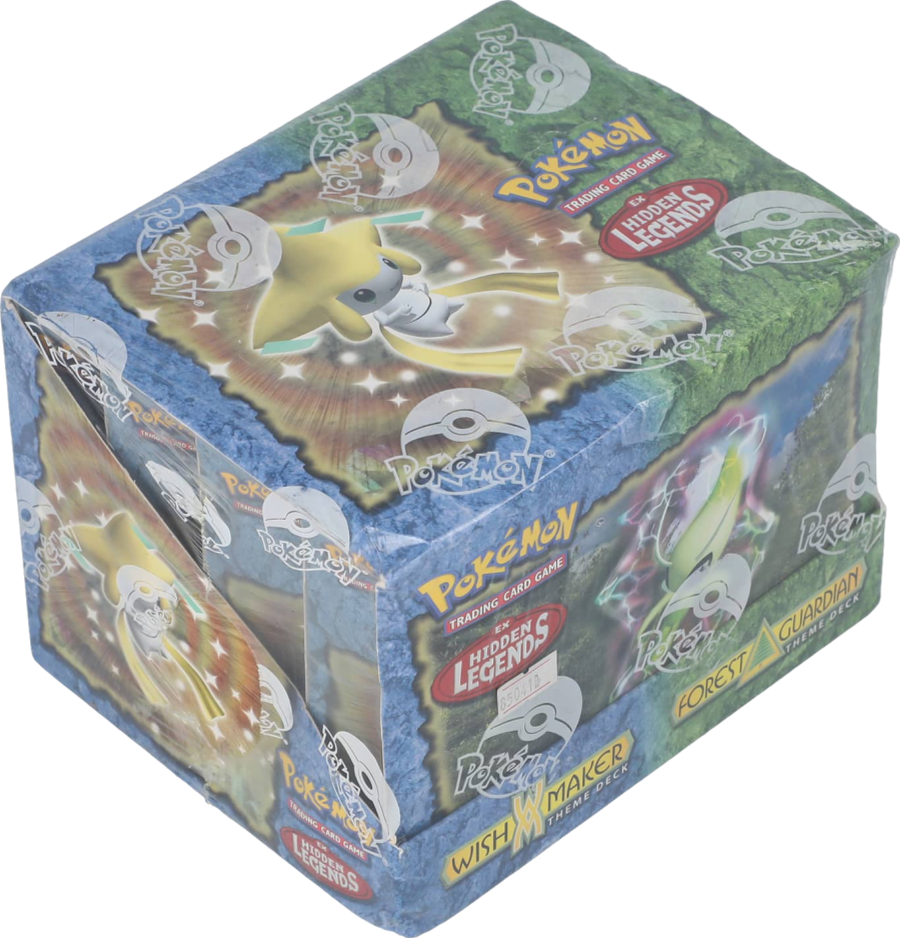 2004 POKEMON EX HIDDEN LEGENDS THEME DECK CASE SEALED *CONTAINS 4 WISH MAKER & 4 FOREST GUARDIAN DECKS GENERIC IMAGE*
