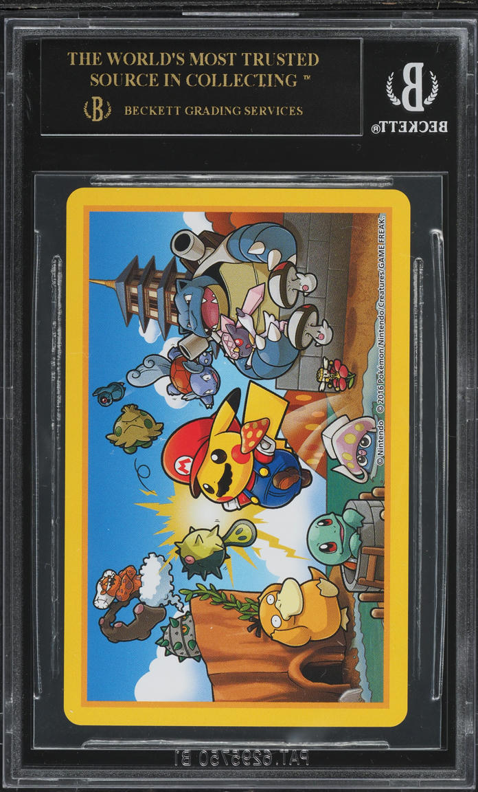 2016 POKEMON PLAYING CARDS MARIO LUIGI PIKACHU QUEEN OF CLUBS BGS 10 B lowpopping 2016 POKEMON PLAYING CARDS MARIO LUIGI PIKACHU QUEEN OF CLUBS BGS 10 B lowpopping