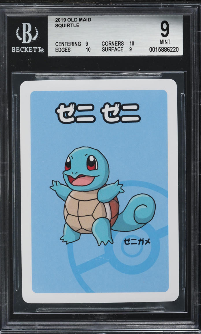 2019 POKEMON JAPANESE OLD MAID SQUIRTLE BGS 9 MINT
