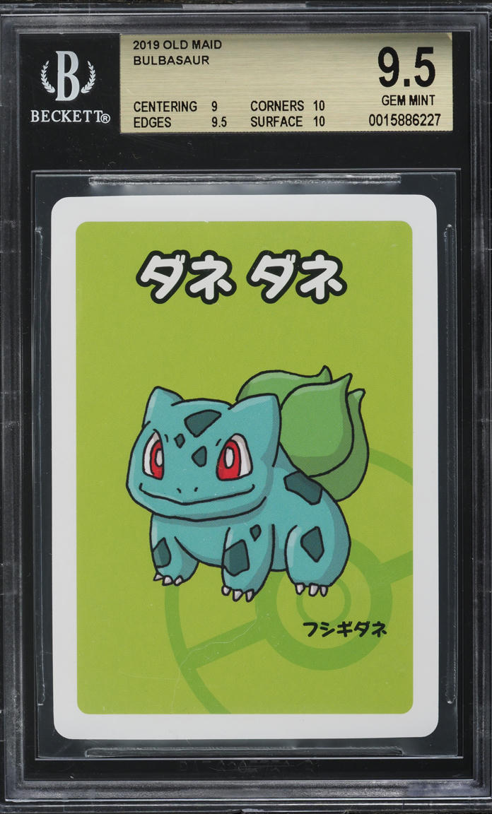 2019 POKEMON JAPANESE OLD MAID BULBASAUR BGS 9.5 GEM MINT