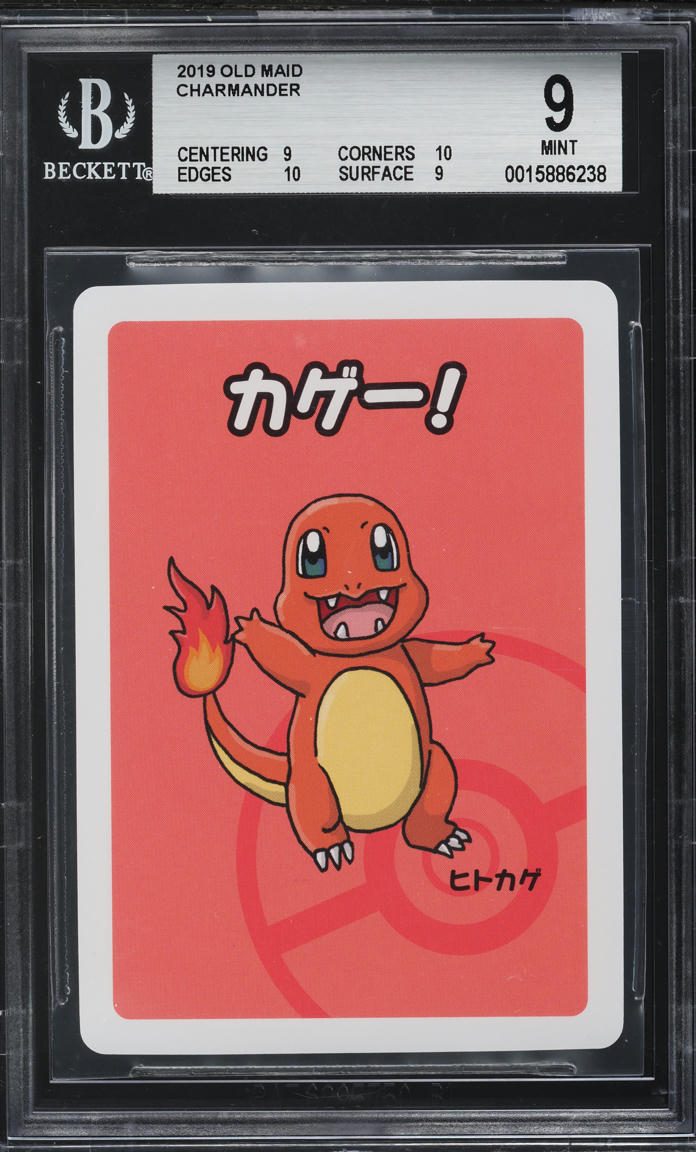 2019 POKEMON JAPANESE OLD MAID CHARMANDER BGS 9 MINT