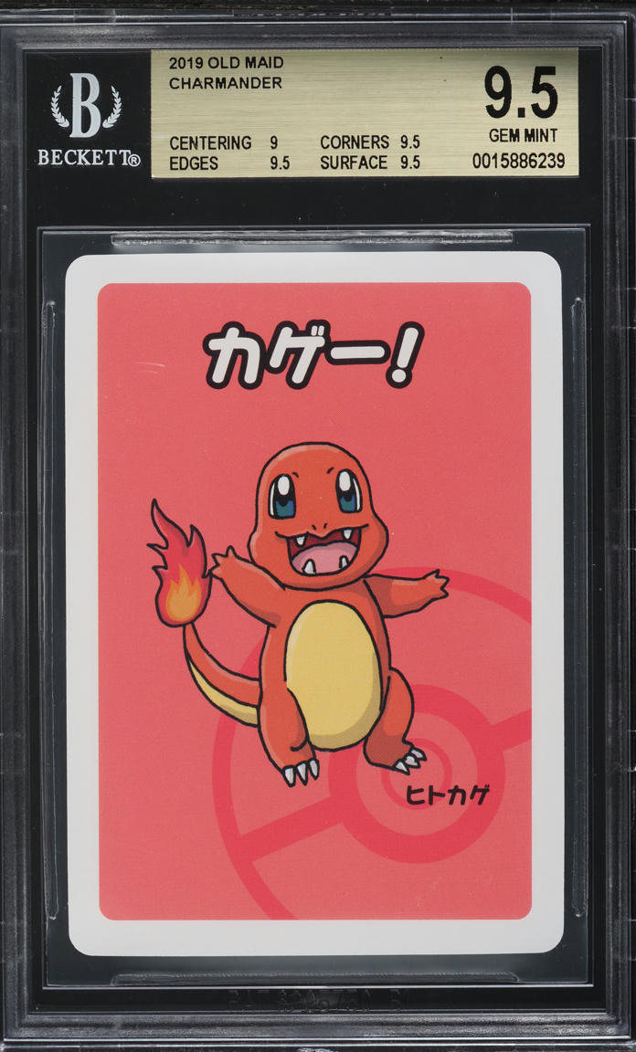 2019 POKEMON JAPANESE OLD MAID CHARMANDER BGS 9.5 GEM MINT