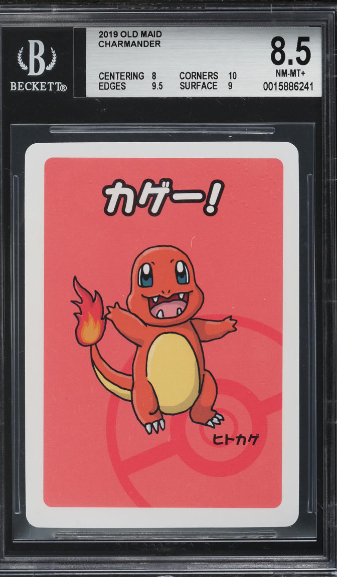 2019 POKEMON JAPANESE OLD MAID CHARMANDER BGS 8.5 NM-MT+