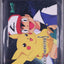 1998 POKEMON ASH & PIKACHU PENCIL BOARD BGS 9.5