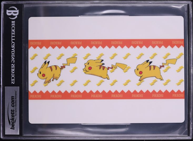 1998 POKEMON PIKACHU PENCIL BOARD BGS 9