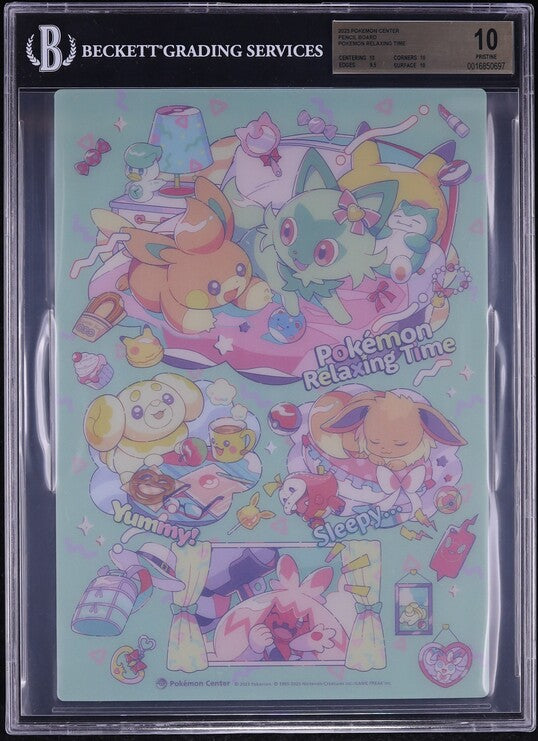 2023 POKEMON PAWMI SPRIGATITO EEVEE PENCIL BOARD BGS 10