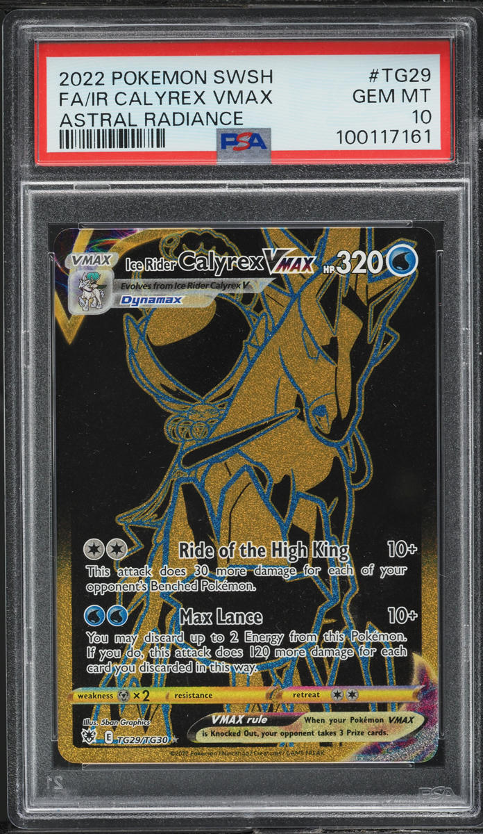2022 POKEMON SWORD & SHIELD ASTRAL RADIANCE IR CALYREX VMAX #TG29 PSA 10 GEM MINT