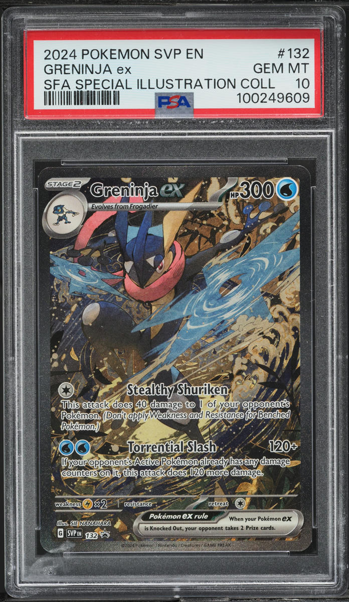 2024 POKEMON SV BLACK STAR PROMO SFA SPECIAL ILLUSTRATION COLLECTION GRENINJA EX #132 PSA 10