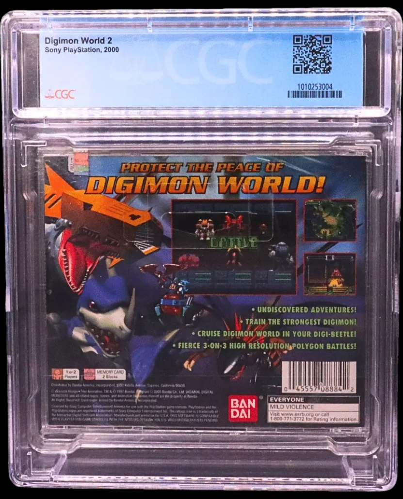 2000 DIGIMON WORLD 2 SONY PLAYSTATION 1 PS1 CGC 9.8 A SEALED