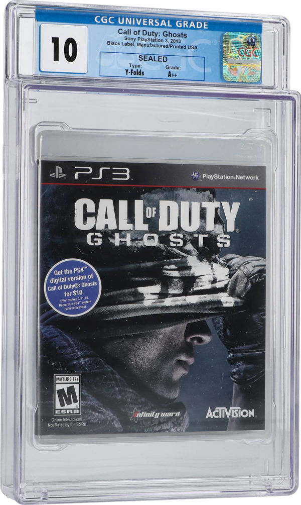 2013 CALL OF DUTY COD GHOSTS SONY PLAYSTATION 3 PS3 CGC 10 A++ SEALED