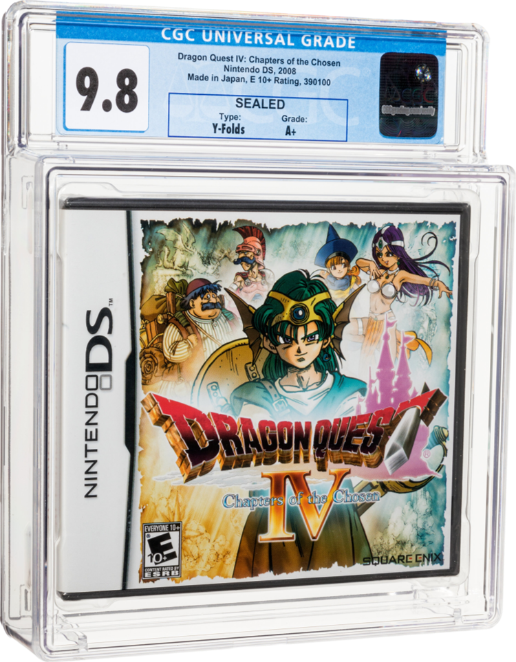 2008 DRAGON QUEST IV 4 CHAPTERS OF THE CHOSEN NINTENDO DS CGC 9.8 A+ SEALED