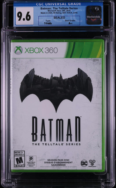 2016 BATMAN THE TELLTALE SERIES MICROSOFT XBOX 360 CGC 9.6 A++ SEALED