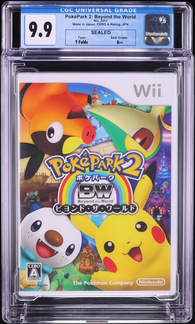 2011 POKEMON POKEPARK 2: BEYOND THE WORLD JAPANESE NINTENDO WII CGC 9.9 A++ SEALED