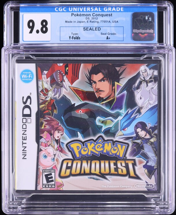 2012 POKEMON CONQUEST NINTENDO DS CGC 9.8 A+