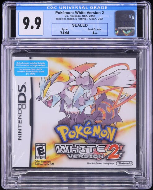 2012 POKEMON WHITE VERSION 2 NINTENDO DS CGC 9.9 A++ SEALED