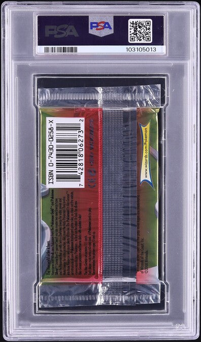 2000 POKEMON NEO GENESIS 1ST EDITION MEGANIUM BOOSTER PACK PSA 9