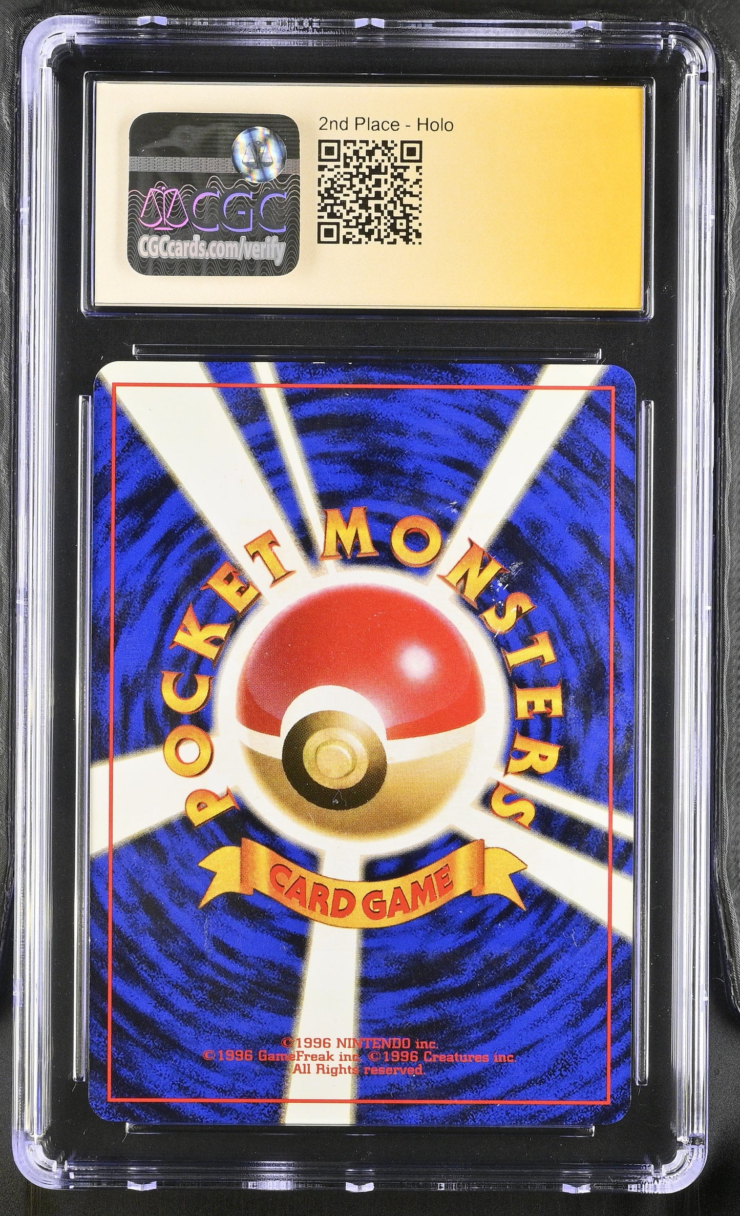 1998 POKEMON JAPANESE BLASTOISE KAMEX MEGA BATTLE NO. 2 TRAINER ARITA AUTO CGC AUTH