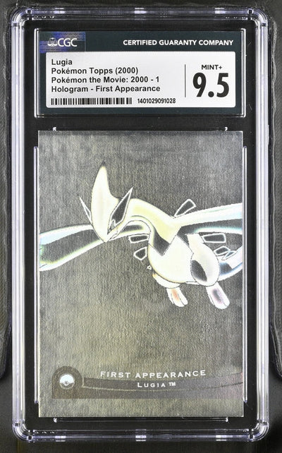 2000 TOPPS POKEMON THE MOVIE HOLOGRAM FIRST APPEARANCE LUGIA #1 CGC 9.5