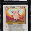 1999 POKEMON JUNGLE TEST PRINT WHITE BORDER CLEFABLE #17 CGC 3.5
