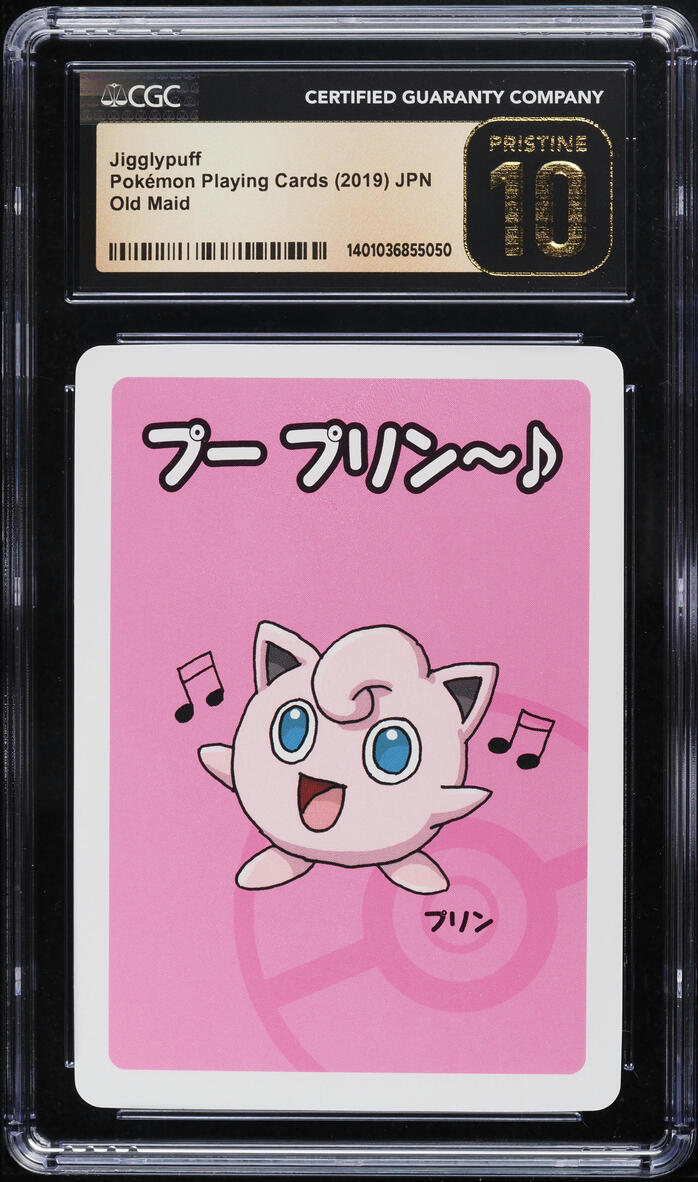 2019 POKEMON JAPANESE PLAYING CARDS OLD MAID JIGGLYPUFF CGC 10 PRISTINE