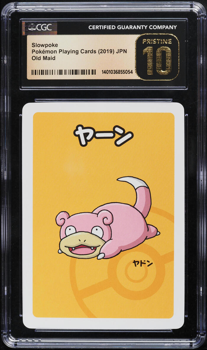 2019 POKEMON JAPANESE PLAYING CARDS OLD MAID SLOWPOKE CGC 10 PRISTINE