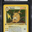 1999 POKEMON FOSSIL 1ST EDITION HOLO RAICHU #14 CGC 9 MINT